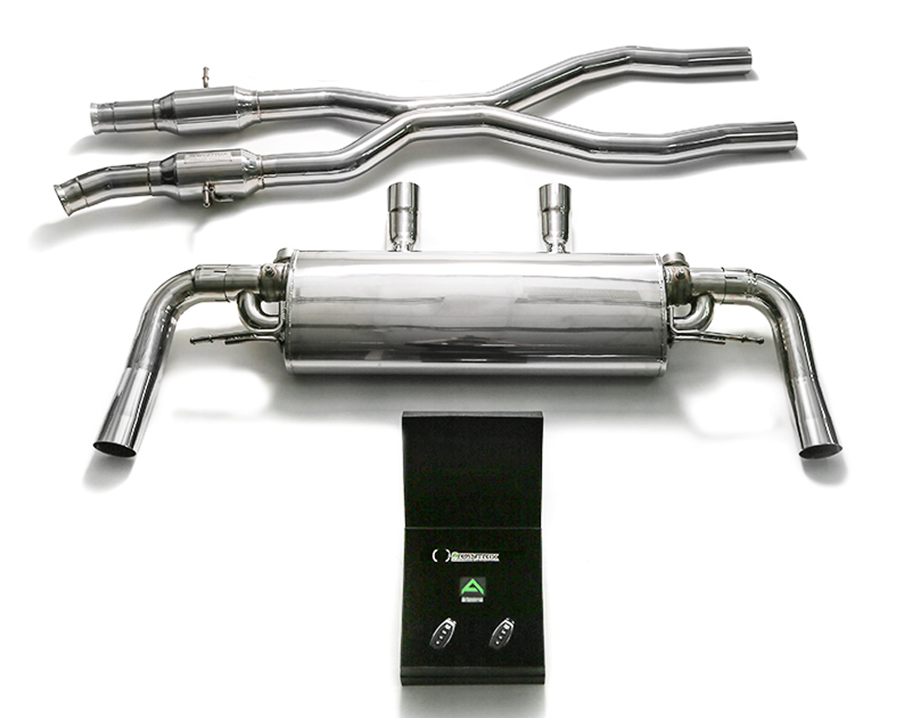 ARMYTRIX Stainless Steel Valvetronic Catback Exhaust System Mercedes ...